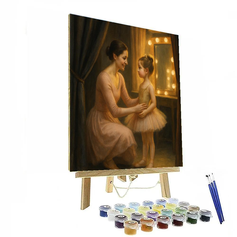Dance Recital Backstage Encouragement Paint by numbers art