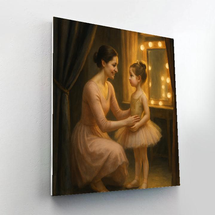 Dance Recital Backstage Encouragement Paint by numbers art