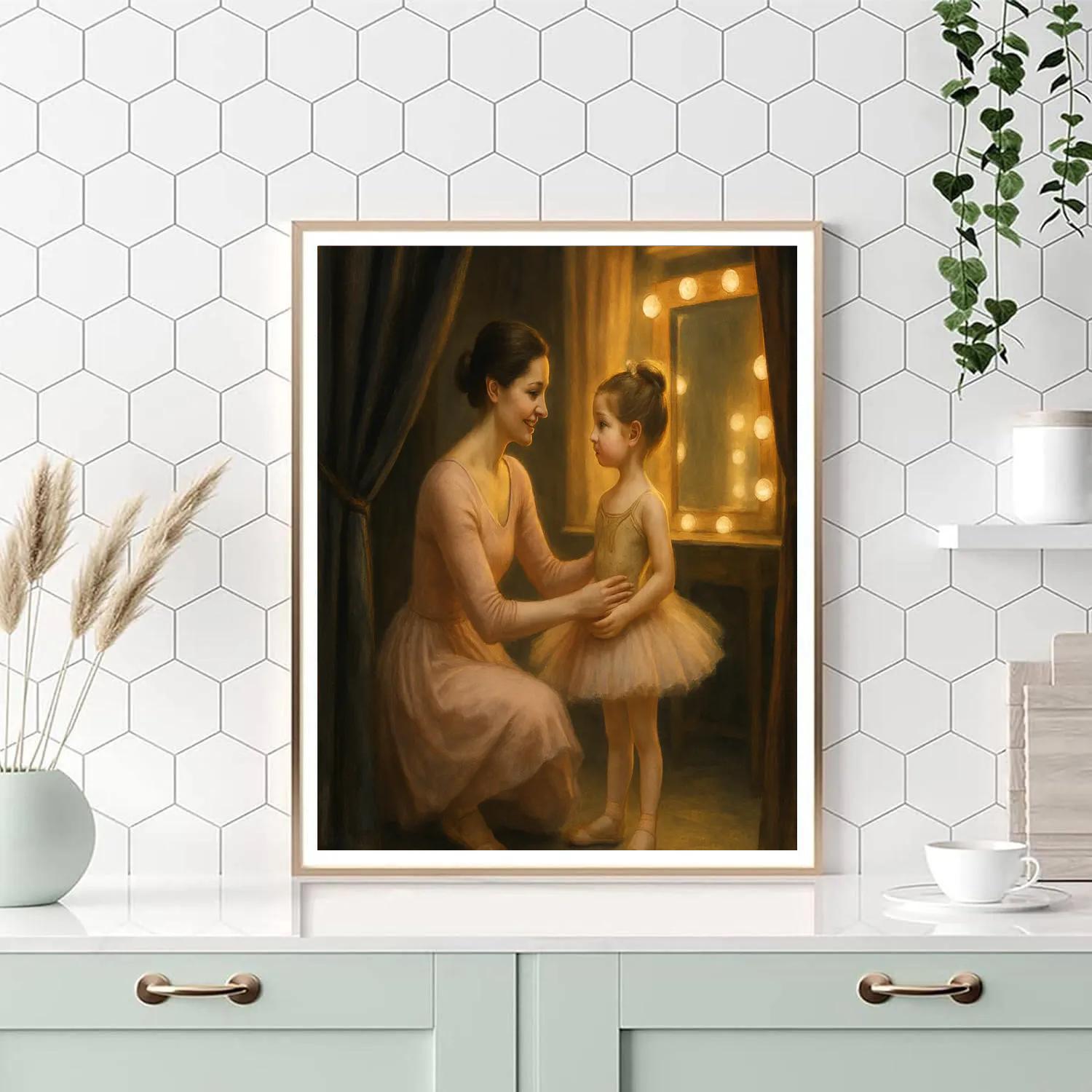 Dance Recital Backstage Encouragement Paint by numbers art