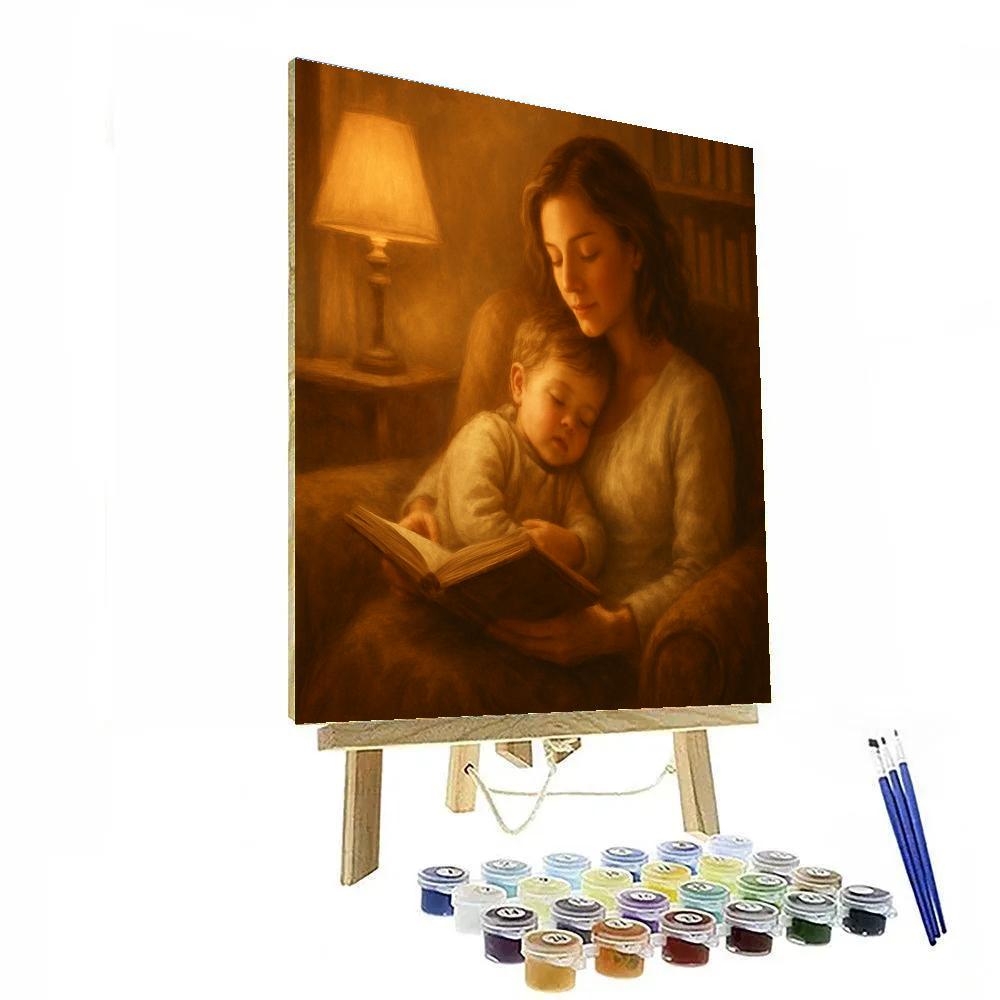 Cozy Bedtime Story Embrace paint by numbers