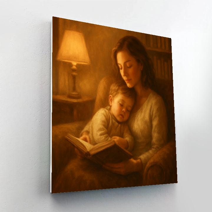 Cozy Bedtime Story Embrace paint by numbers