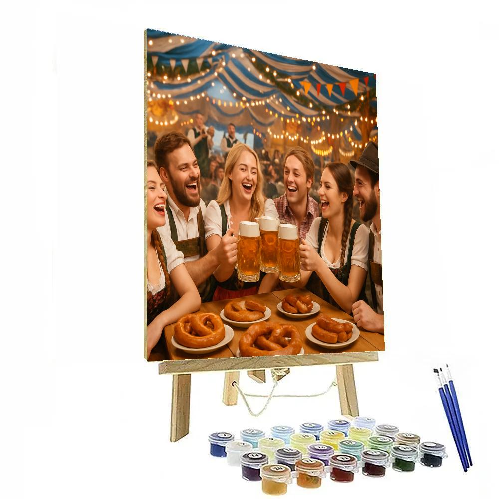 Oktoberfest Beer Celebration Painting by numbers kit