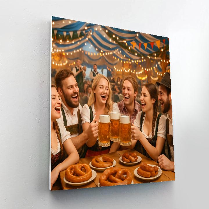 Oktoberfest Beer Celebration Painting by numbers kit