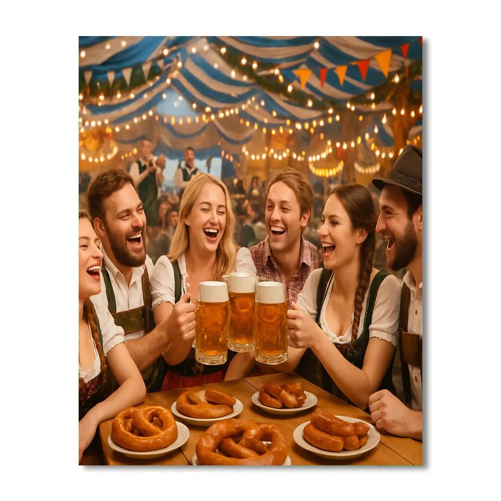 Oktoberfest Beer Celebration Painting by numbers kit