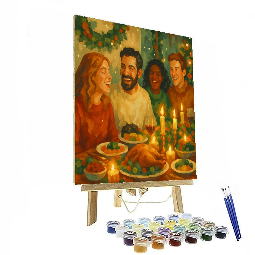 Holiday Feast Gathering Paint by numbers kits