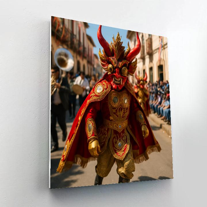Diablada Parade At Oruro Carnival Bolivia Paint by numbers kits