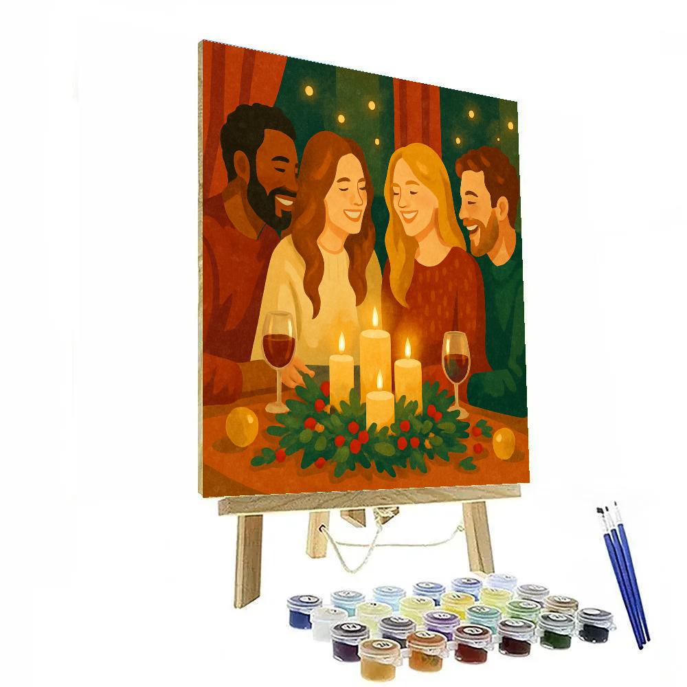 Candlelight Cheer Numbered painting kits