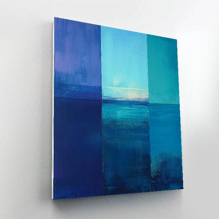 Mark Rothko Inspired Twilight Ocean Depths Numbered painting kits