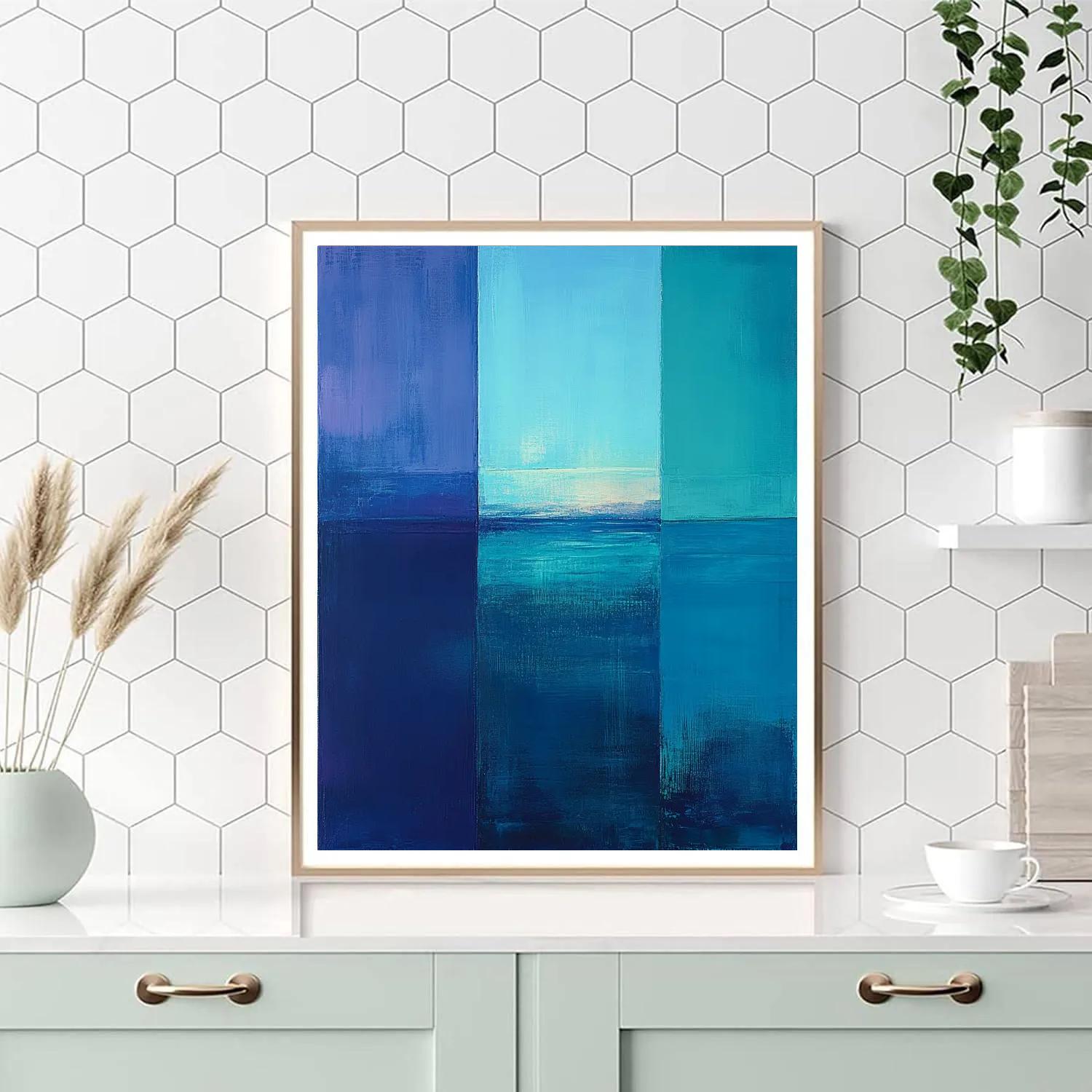 Mark Rothko Inspired Twilight Ocean Depths Numbered painting kits