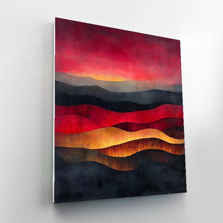 Mark Rothko Inspired Volcanic Silence paint by color