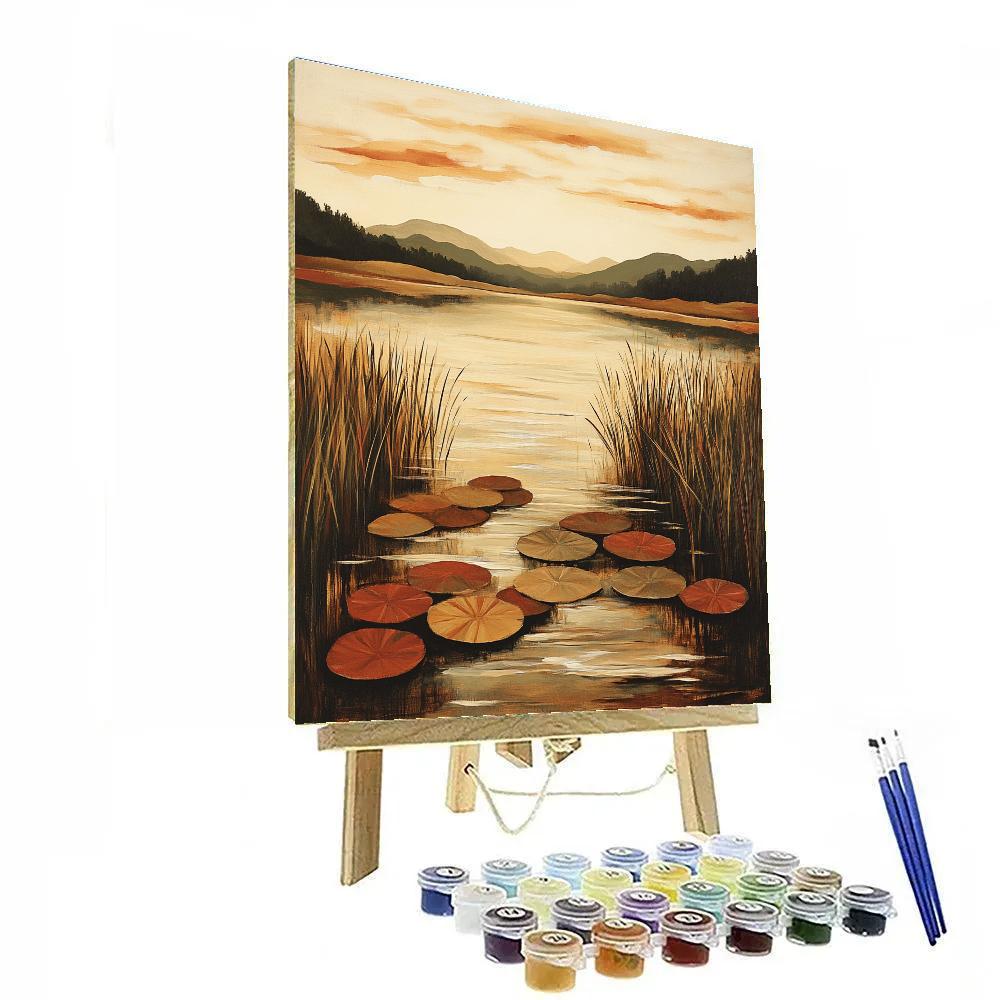 Nandalal Bose Inspired Monsoon River Song paint by number