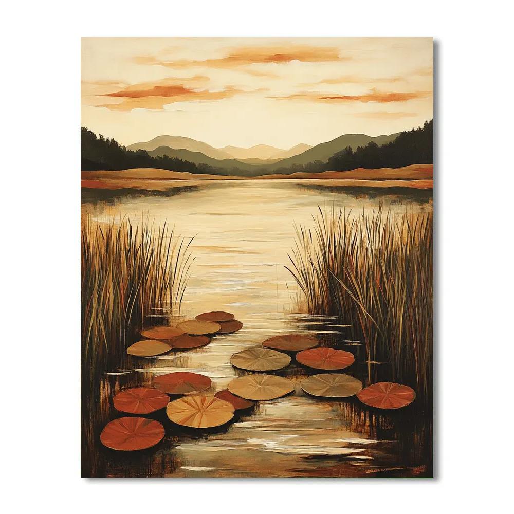 Nandalal Bose Inspired Monsoon River Song paint by number