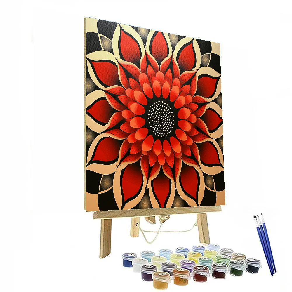 Yayoi Kusama Inspired Infinite Garden Number painting