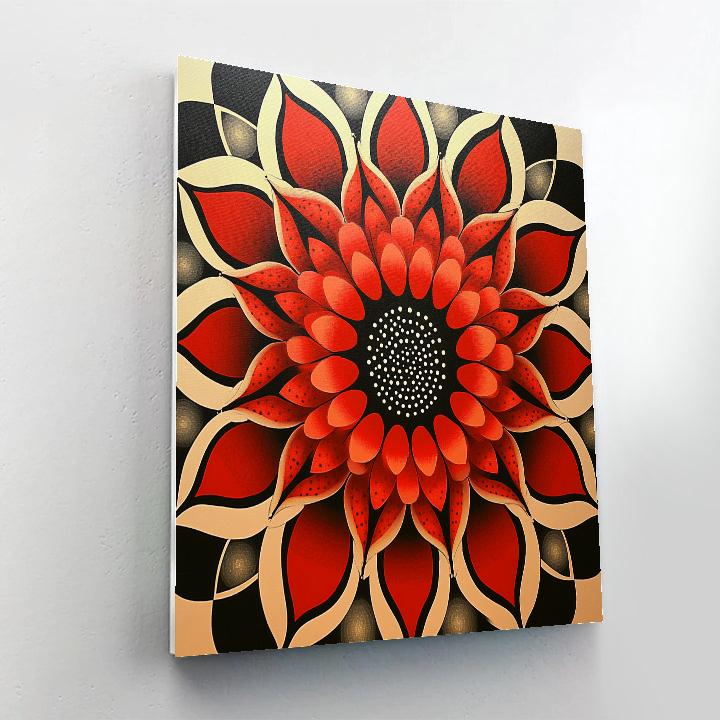 Yayoi Kusama Inspired Infinite Garden Number painting