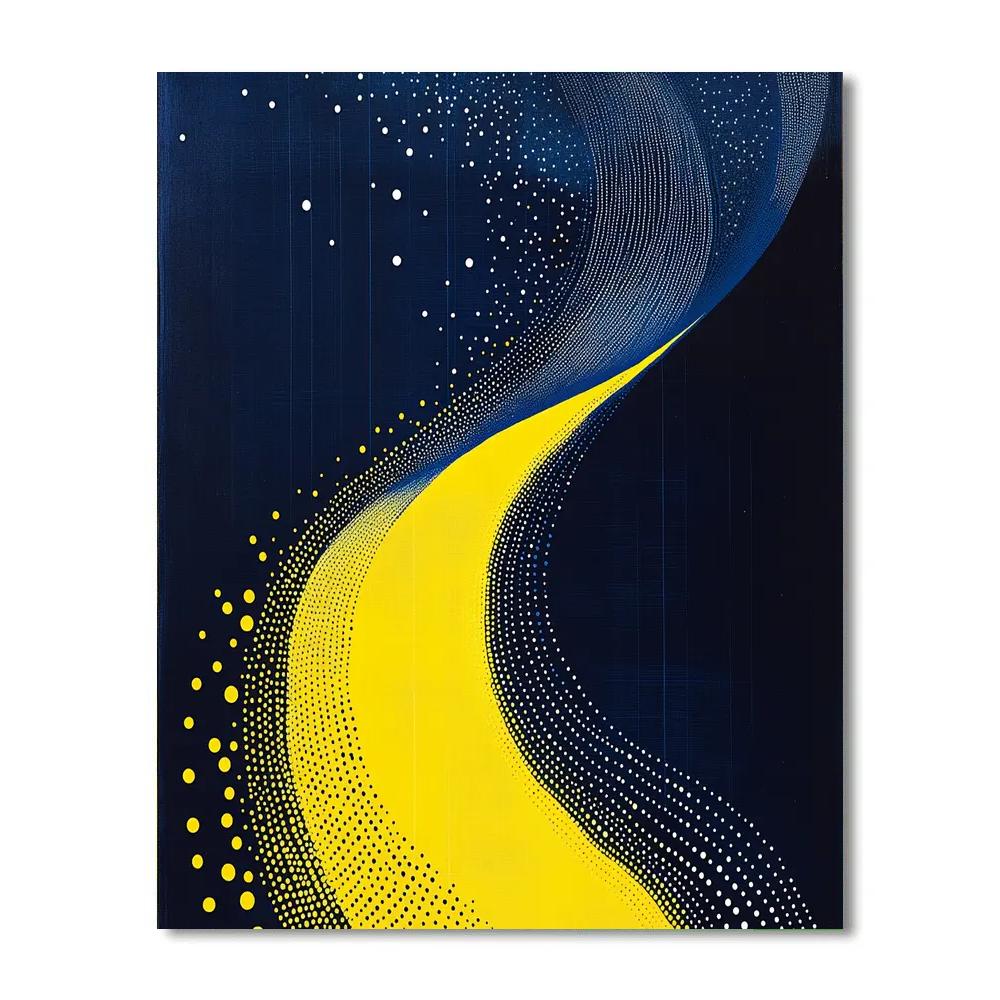 Yayoi Kusama Inspired Cosmic Pulse Numbered painting kits