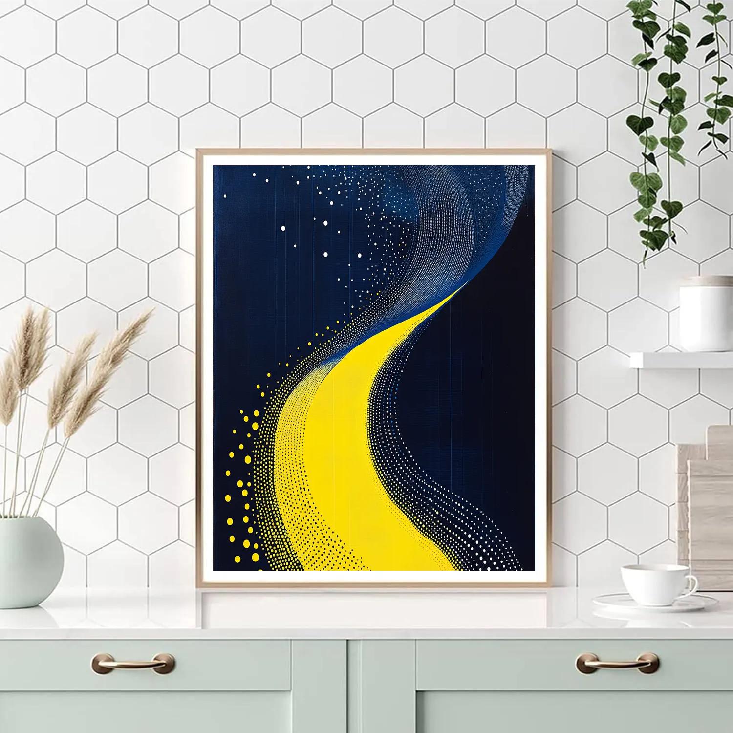 Yayoi Kusama Inspired Cosmic Pulse Numbered painting kits