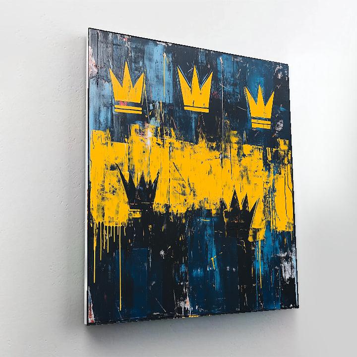 Jean-Michel Basquiat Inspired Urban Rhythm Patterns painting number kit