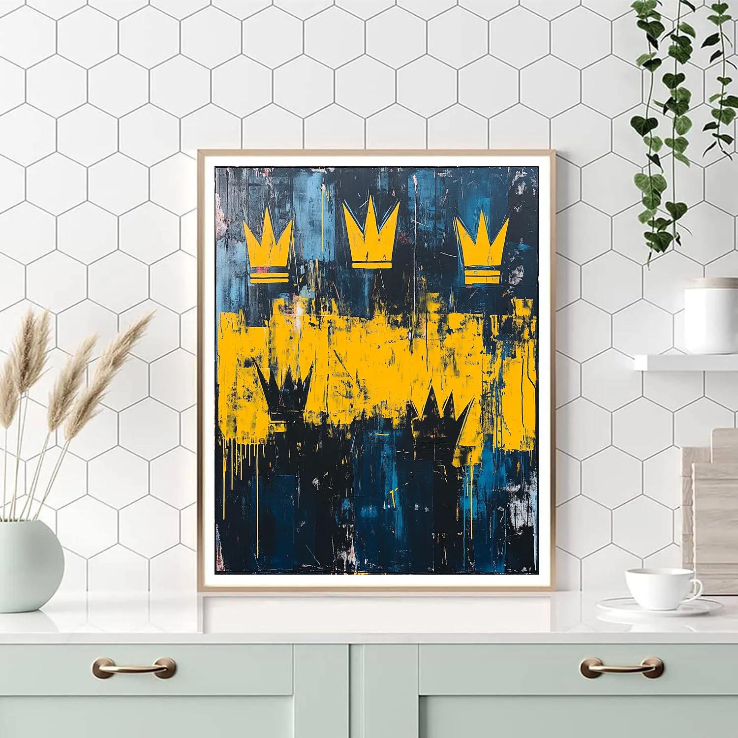 Jean-Michel Basquiat Inspired Urban Rhythm Patterns painting number kit