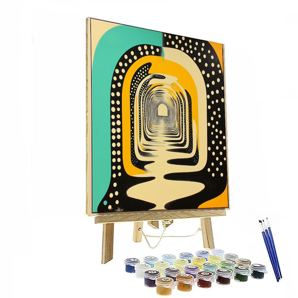 Yayoi Kusama Inspired Mirror Of Dots Paint by numbers kits