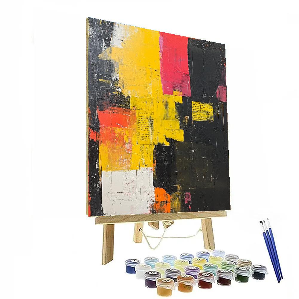 Jean-Michel Basquiat Inspired Echoes Of Silence DIY paint by numbers