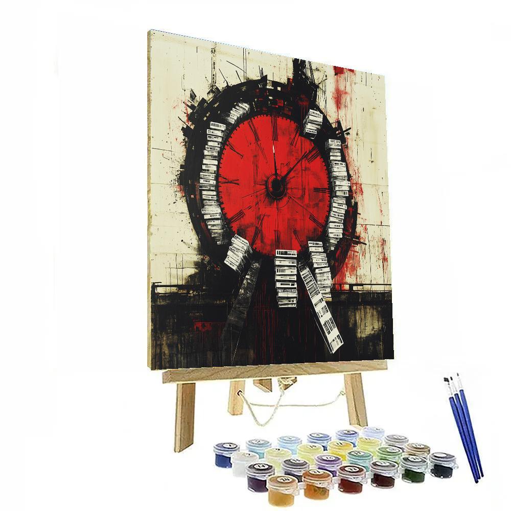 Banksy Inspired Consumption Clockwork painting number kit