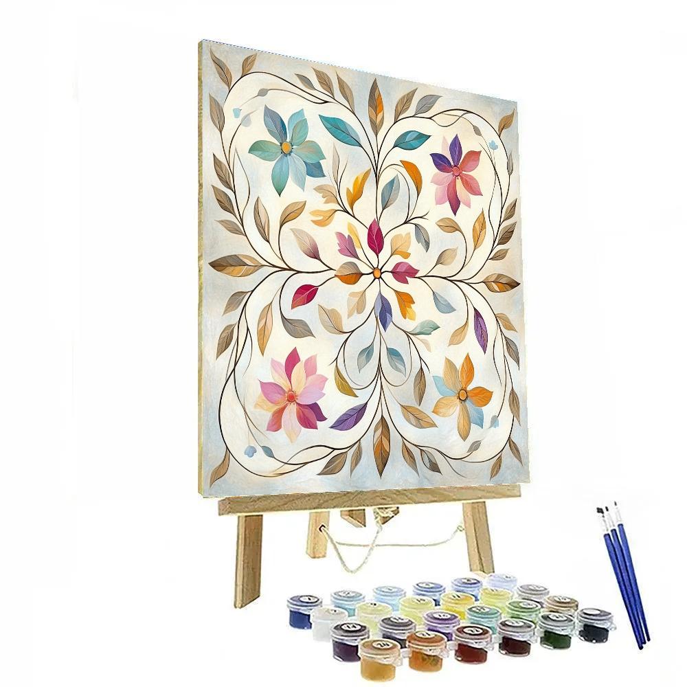 Alphonse Mucha Inspired Symphony Of The Seasons Numbered painting kits