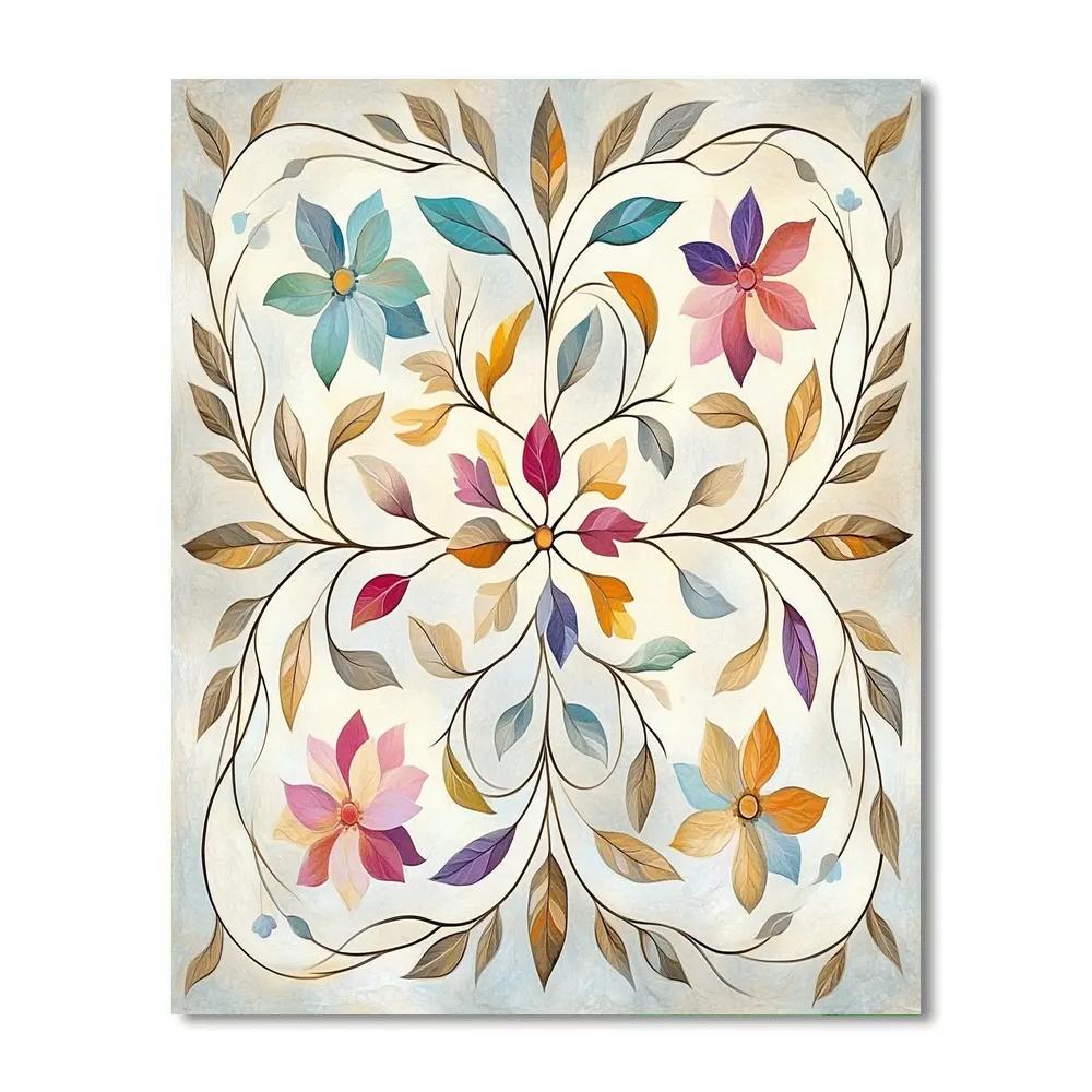 Alphonse Mucha Inspired Symphony Of The Seasons Numbered painting kits