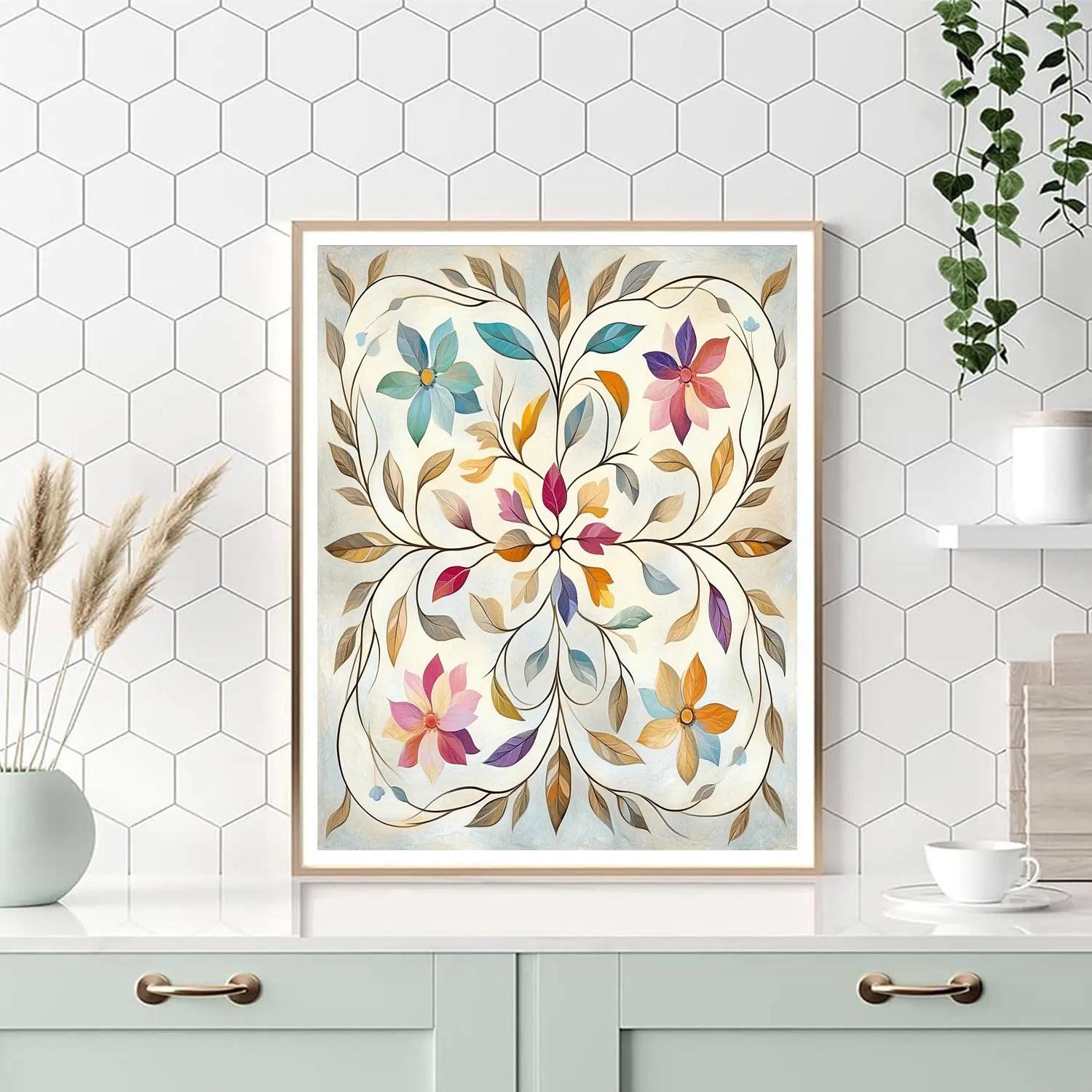 Alphonse Mucha Inspired Symphony Of The Seasons Numbered painting kits
