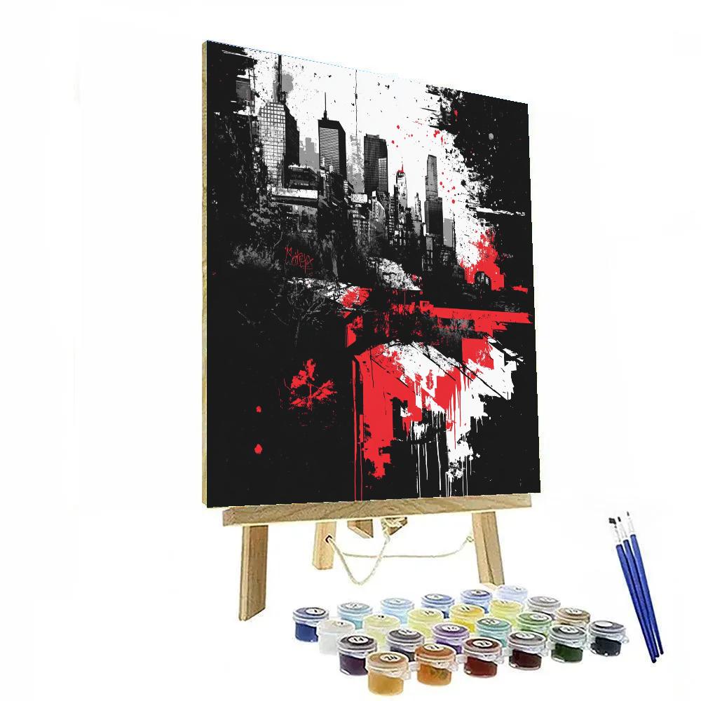 Banksy Inspired Urban Dystopia Paint by numbers kits