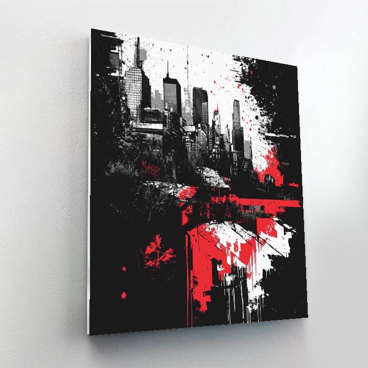 Banksy Inspired Urban Dystopia Paint by numbers kits