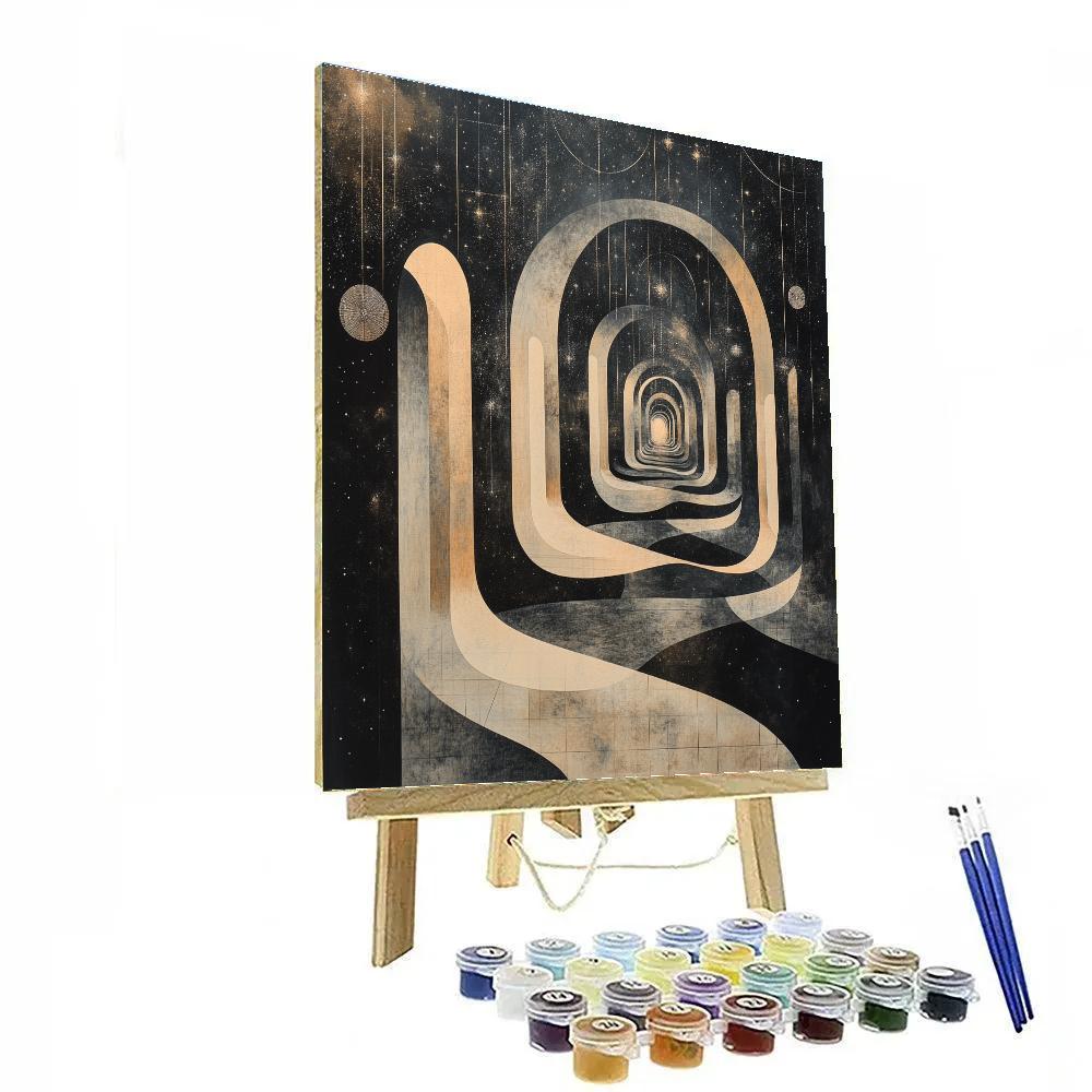 M.C. Escher Inspired Celestial Maze Of Shadows Paint by numbers kits