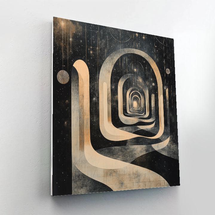 M.C. Escher Inspired Celestial Maze Of Shadows Paint by numbers kits