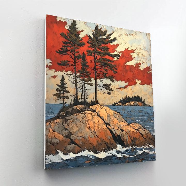 Arthur Lismer Inspired Georgian Bay Gale Painting by numbers kit