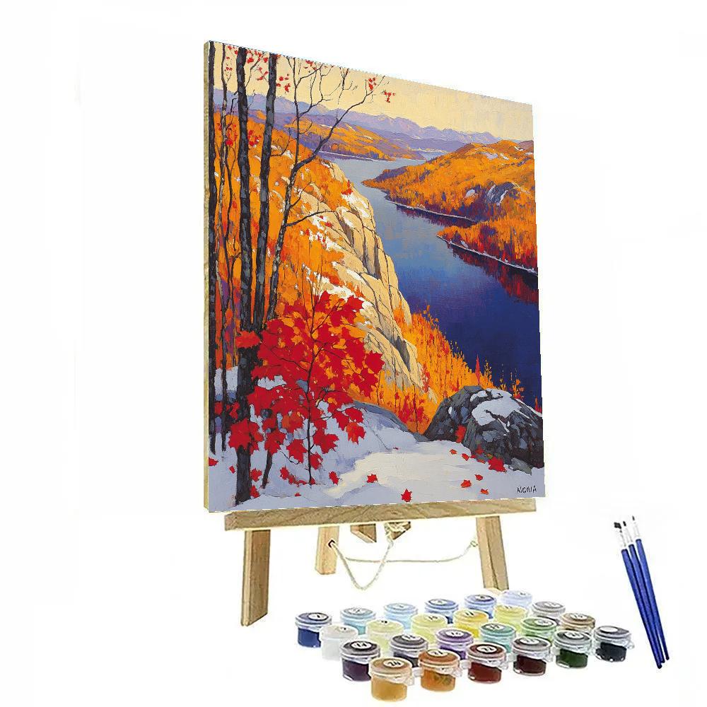 A.Y. Jackson Inspired Autumn Algoma Ridges paint by number