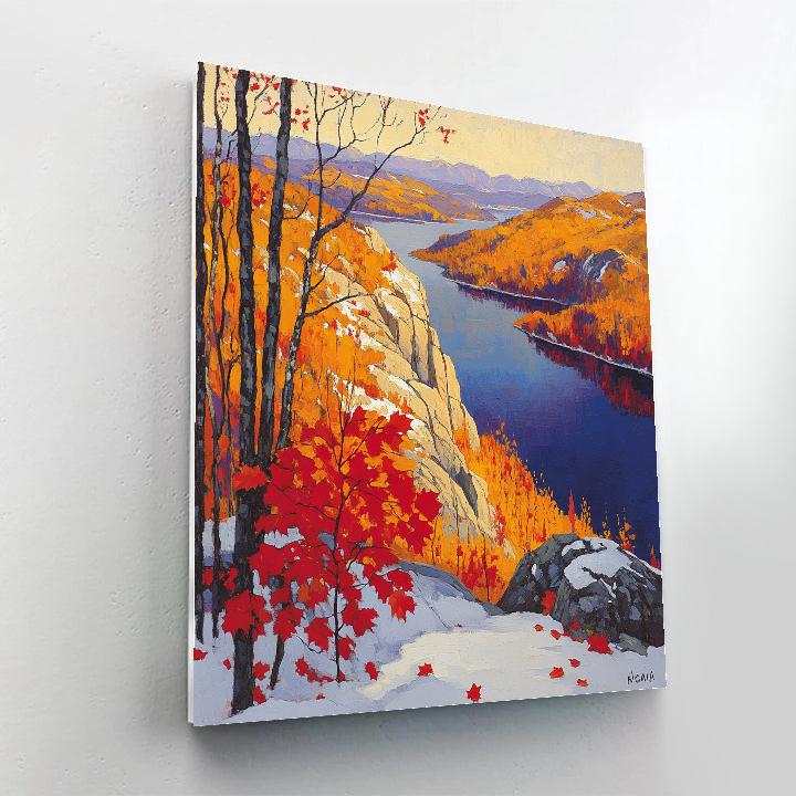 A.Y. Jackson Inspired Autumn Algoma Ridges paint by number