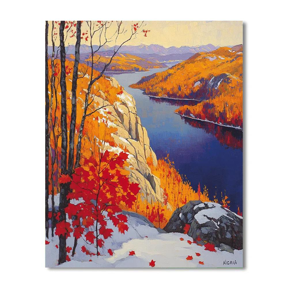A.Y. Jackson Inspired Autumn Algoma Ridges paint by number