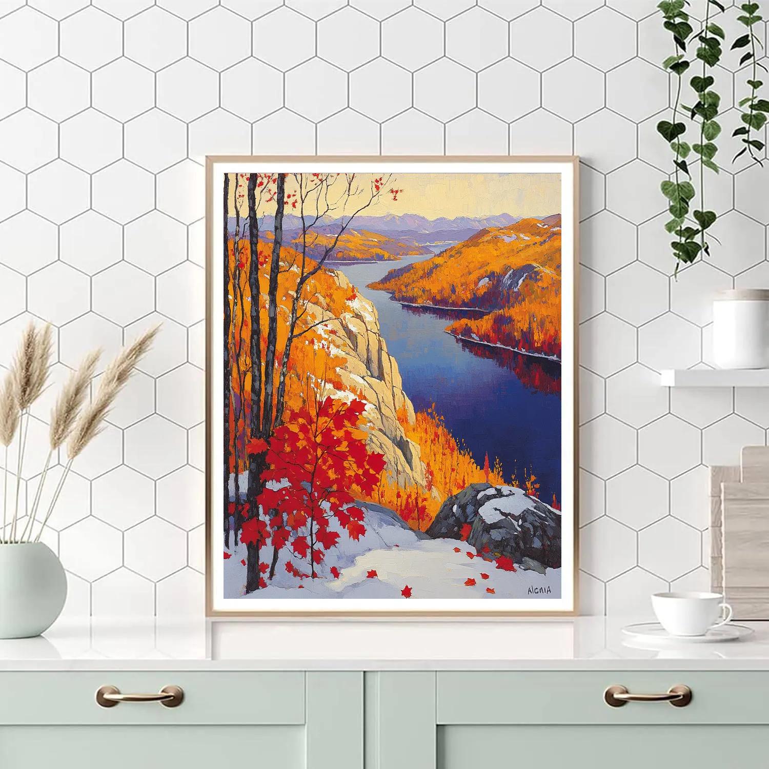 A.Y. Jackson Inspired Autumn Algoma Ridges paint by number