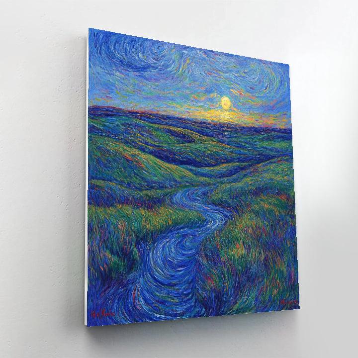Edvard Munch Inspired Trembling Heath At Dusk Numbered painting kits