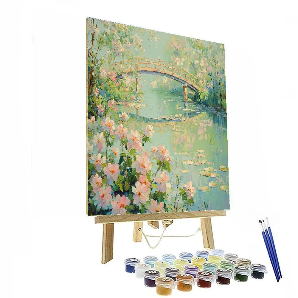 Claude Monet Inspired Springtime Giverny Garden Awakening Number painting