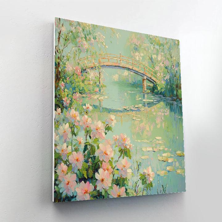 Claude Monet Inspired Springtime Giverny Garden Awakening Number painting
