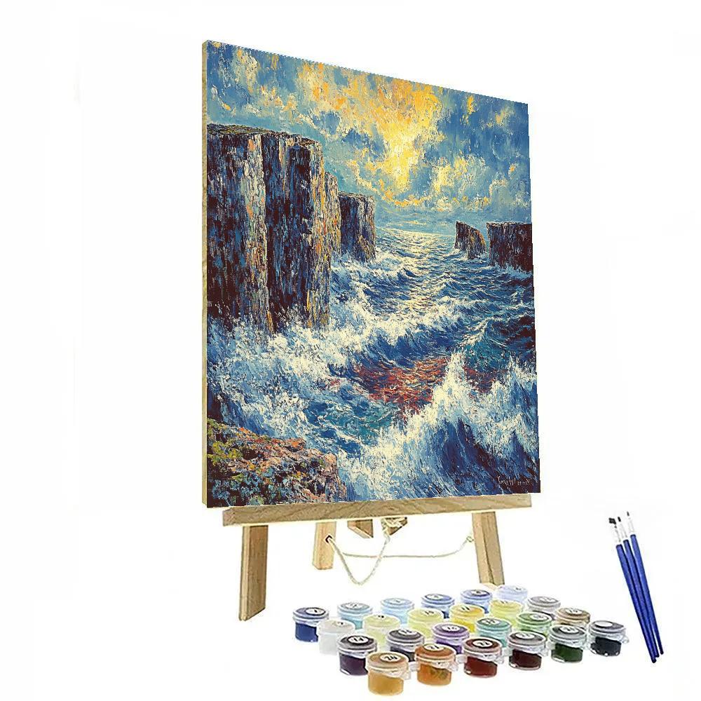 Edvard Munch Inspired Churning Sea Of Emotion Paint by numbers art