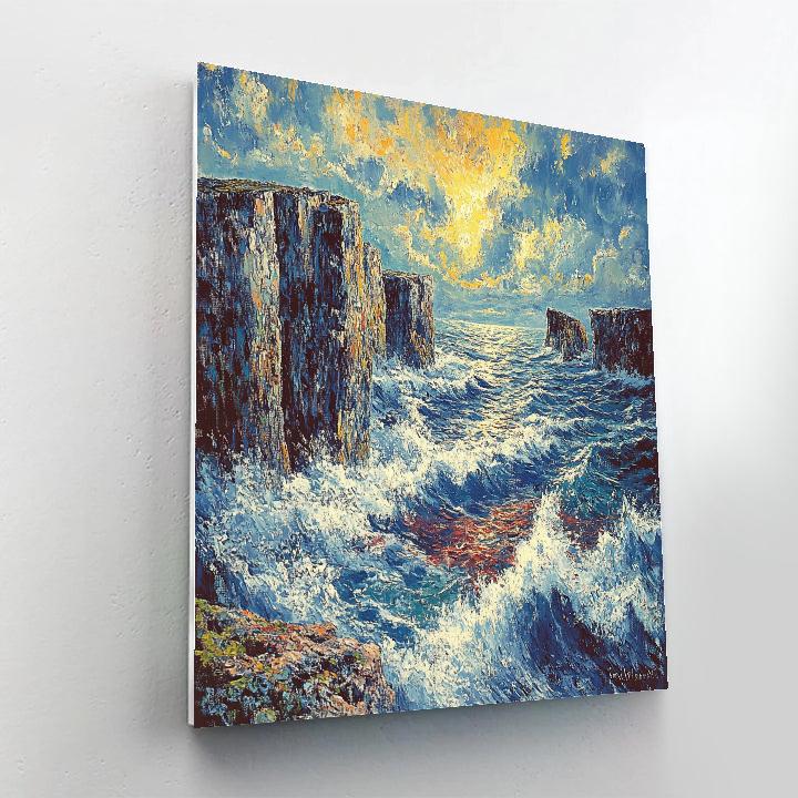 Edvard Munch Inspired Churning Sea Of Emotion Paint by numbers art