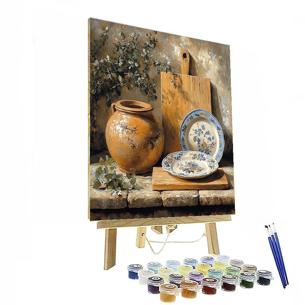 Diego Velázquez Inspired Atmospheric Kitchen Still Life Painting by numbers kit