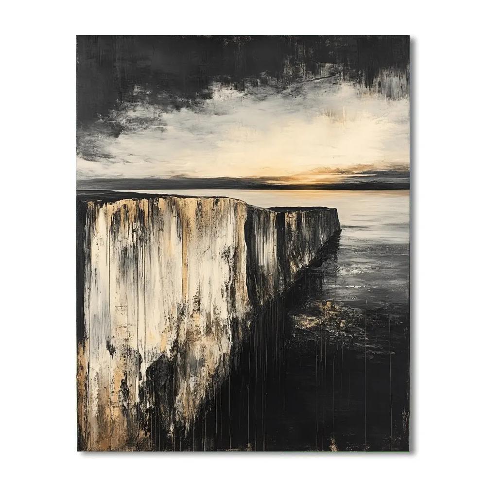 Francisco Goya Inspired Ashen Cliff With Ominous Horizon Painting by numbers kit