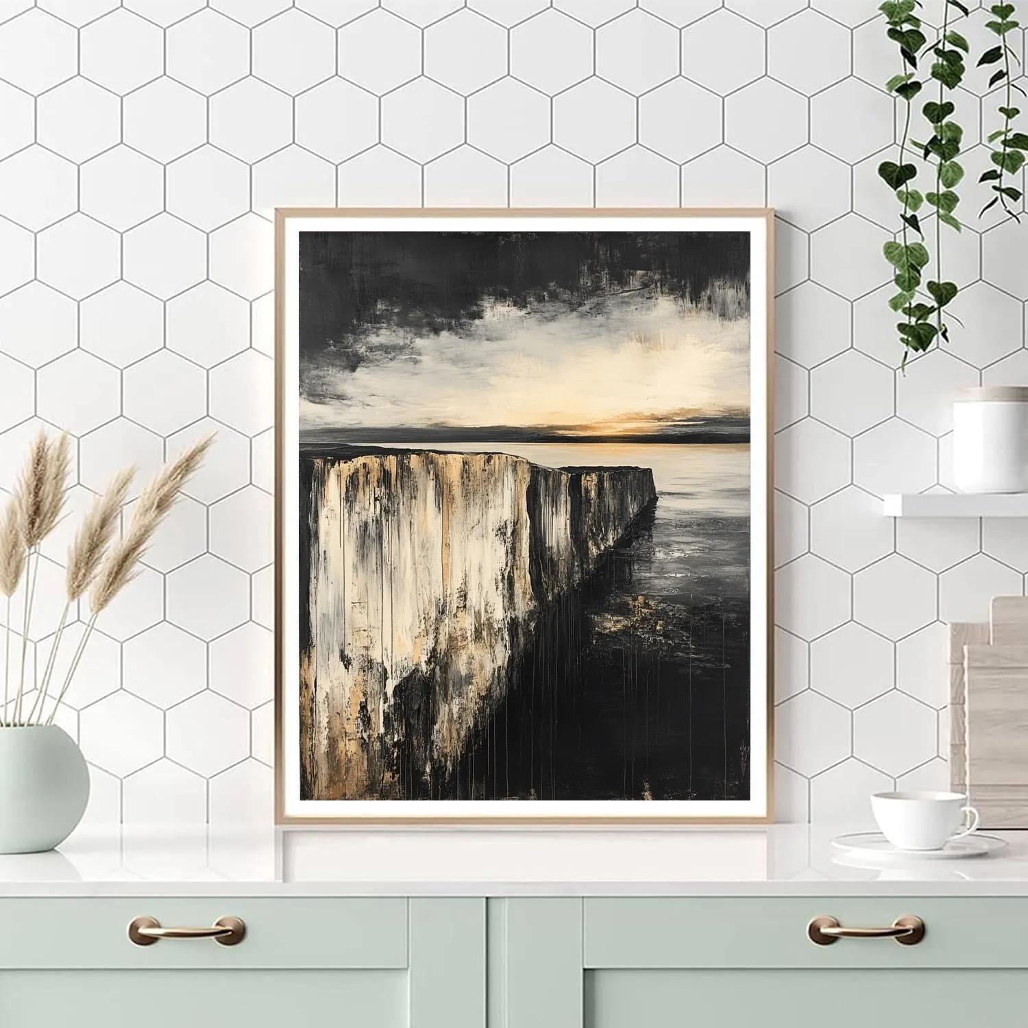 Francisco Goya Inspired Ashen Cliff With Ominous Horizon Painting by numbers kit