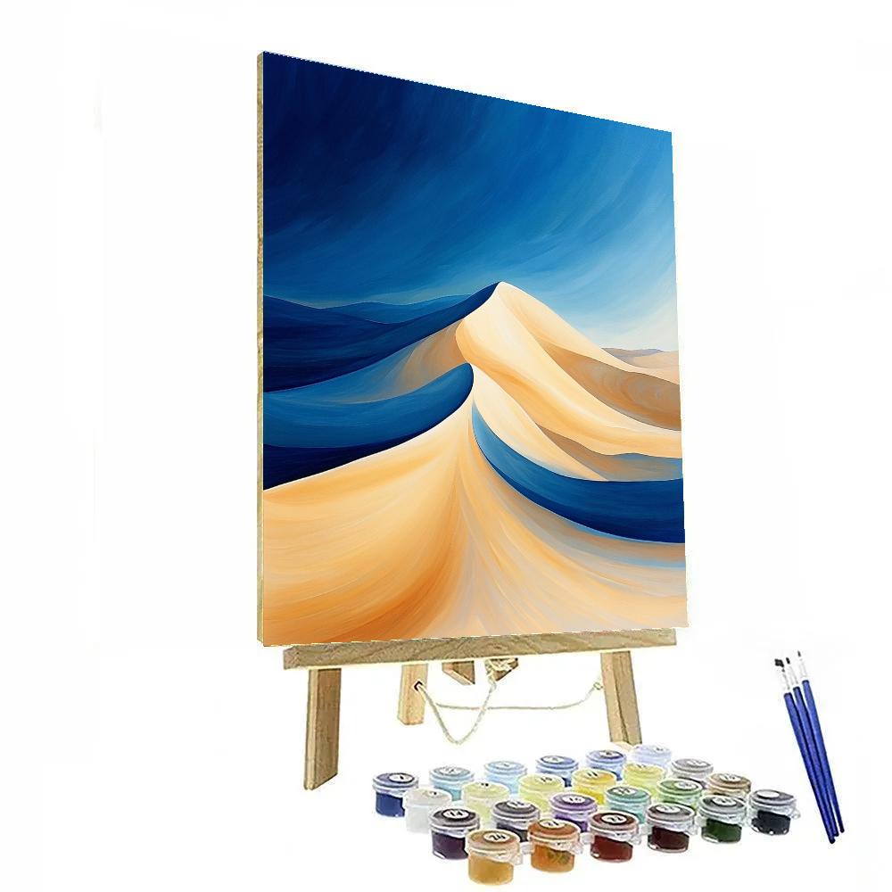 Georgia OKeeffe Inspired Radiant Sand Dune And Azure Sky DIY paint by numbers