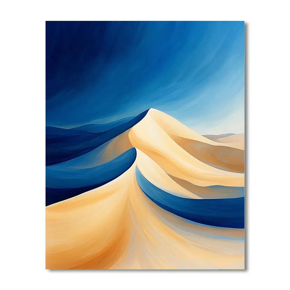 Georgia OKeeffe Inspired Radiant Sand Dune And Azure Sky DIY paint by numbers