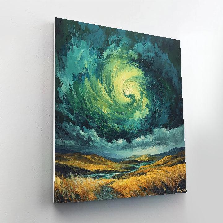 Frederick Varley Inspired Tempest Over Windswept Highland DIY paint by numbers