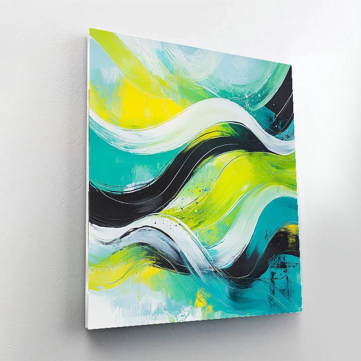 Jackson Pollock Inspired Aurora Drip Symphony Paint by numbers art