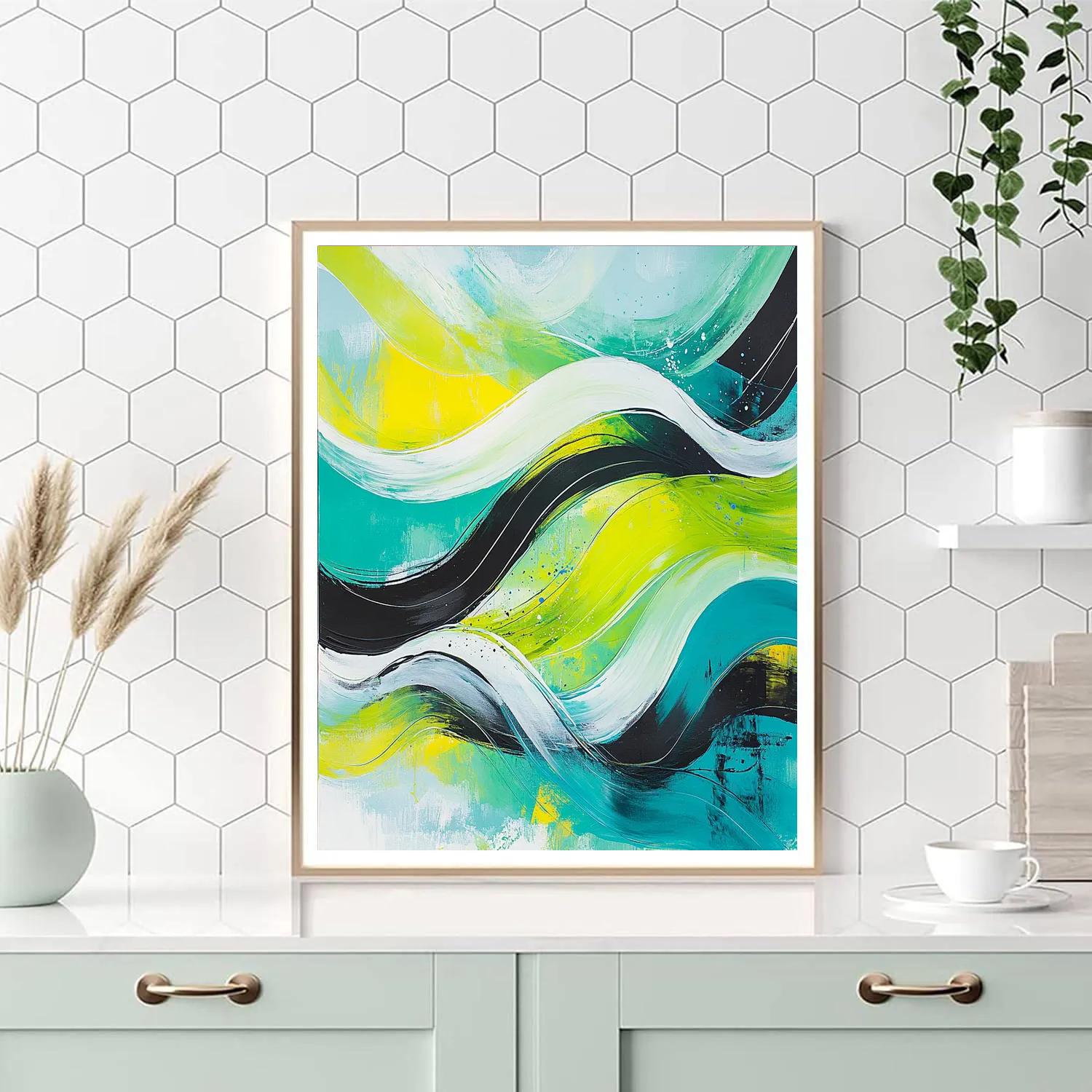 Jackson Pollock Inspired Aurora Drip Symphony Paint by numbers art